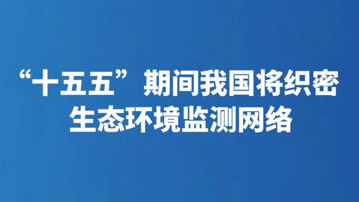 “十五五”期间我国将织密生态环境监测网络