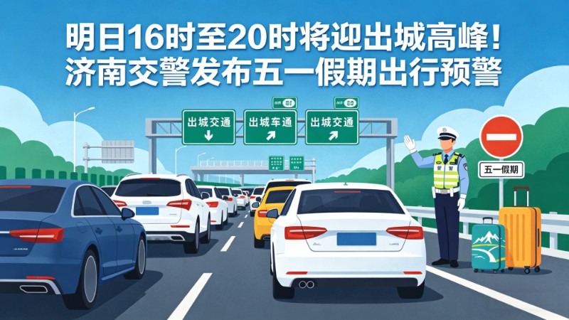 明日16时至20时将迎出城高峰！济南交警发布五一假期出行预警