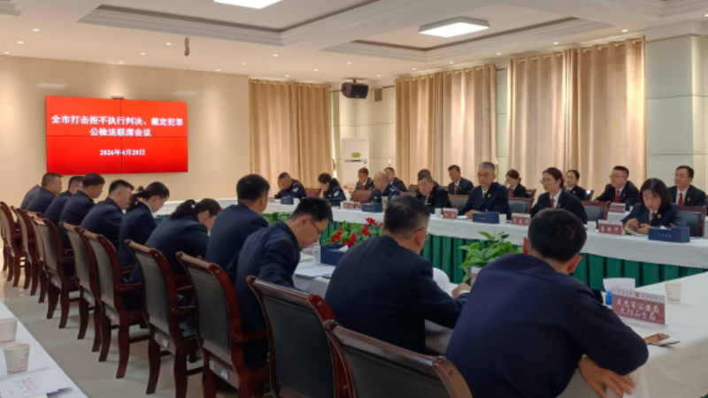 凝聚执法司法合力 构建协同打击新格局