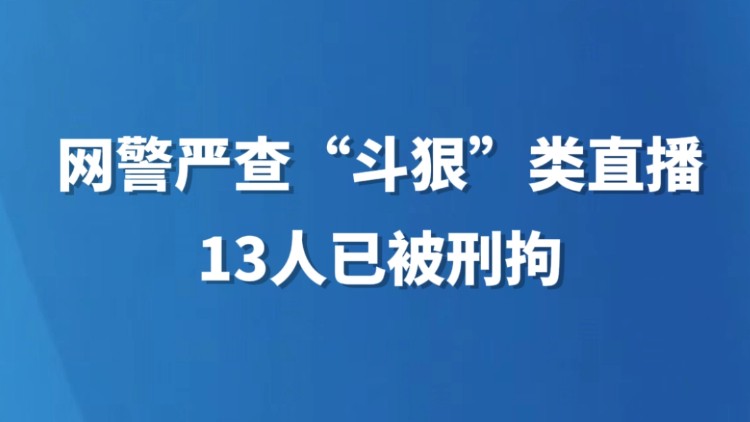 网警严查“斗狠”类直播 13人已被行拘