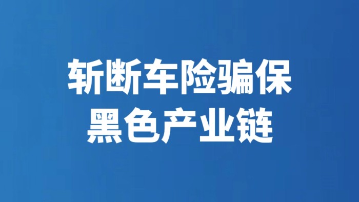 斩断车险骗保黑色产业链