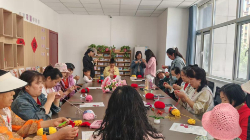 银川市兴庆区景城社区：巧手钩花颂母爱 法治润心护芳华