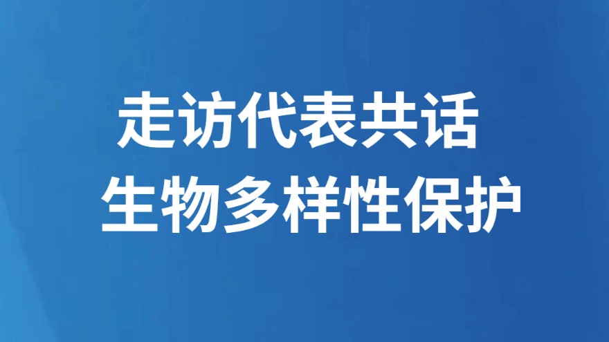 走访代表共话生物多样性保护