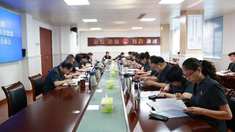 河南省南阳市卧龙区法院召开4月司法审执数据分析研判会商会
