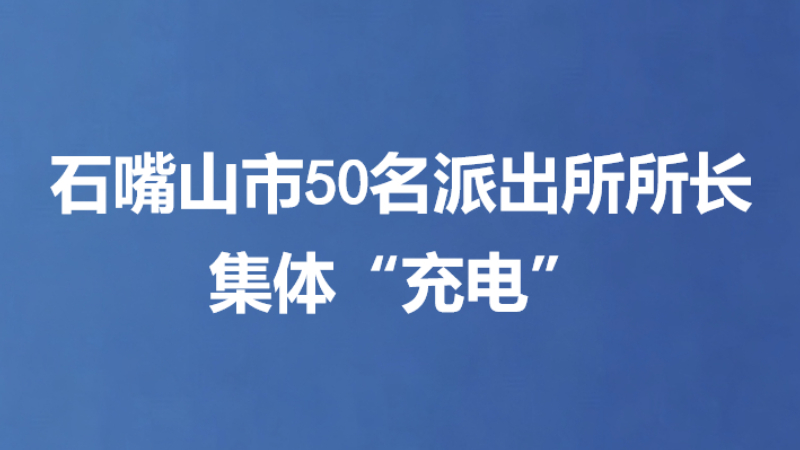 石嘴山市50名派出所所长集体“充电”