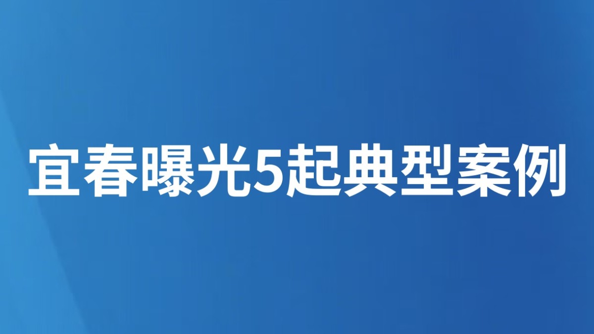 宜春市曝光5起烟花爆竹打非治违典型案例