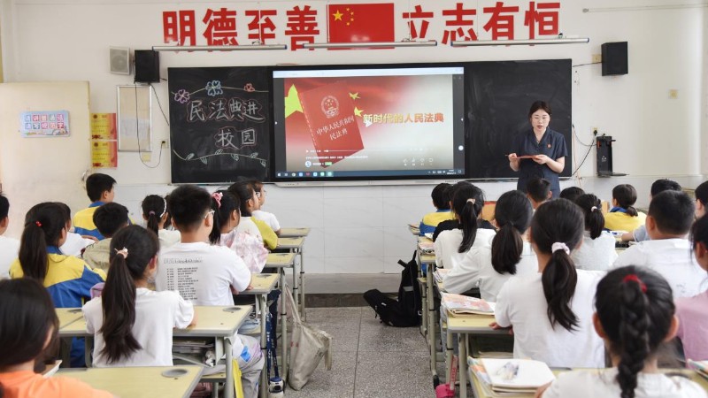 河南省南阳市桐柏县法院：法治回访零距离，“典”亮校园成长路