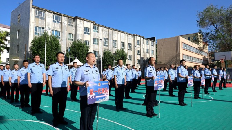 新疆霍城县公安局“工会杯”警体运动会篮球赛火热开赛