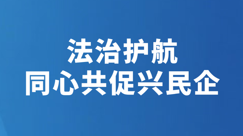 法治护航 同心共促兴民企