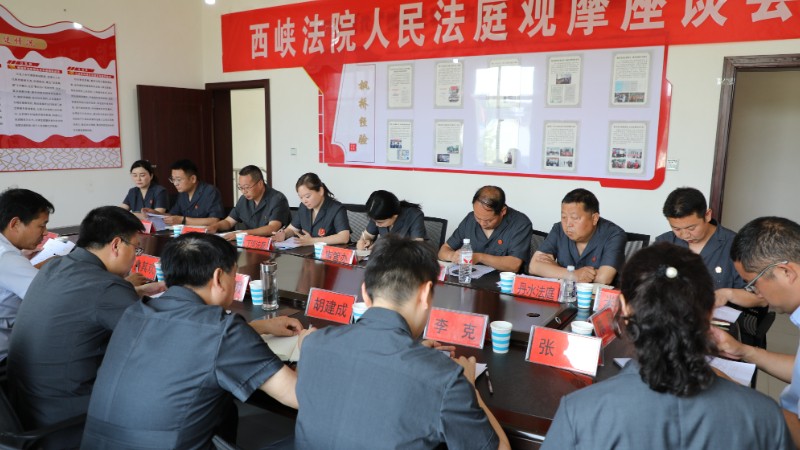 河南省南阳市西峡县法院以观摩交流推动人民法庭提质增效
