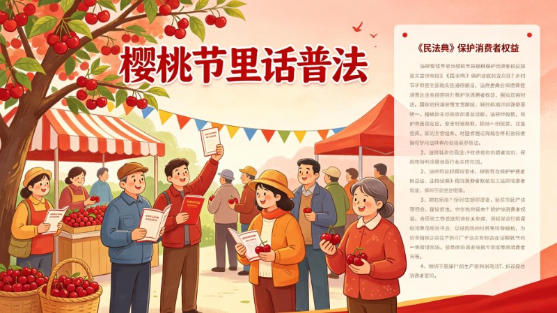 樱桃节里话普法