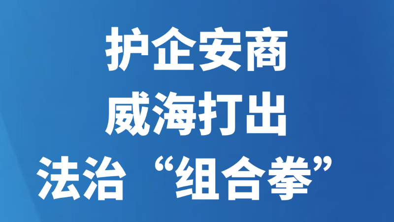 护企安商 威海打出法治“组合拳”