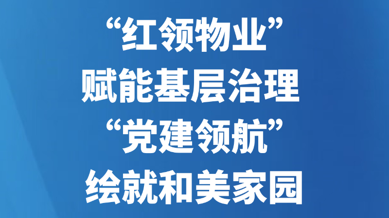 “红领物业”赋能基层治理 “党建领航”绘就和美家园