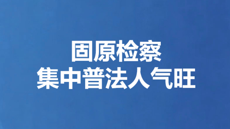固原检察集中普法人气旺
