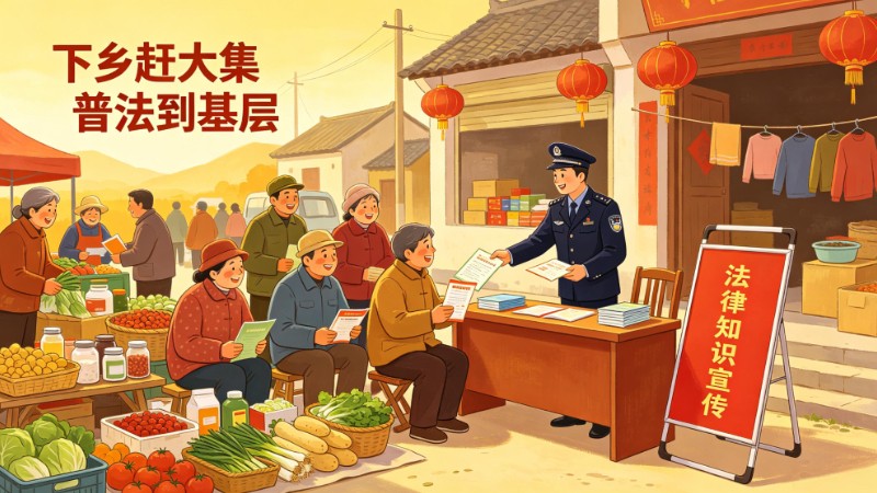 下乡赶大集 普法到基层