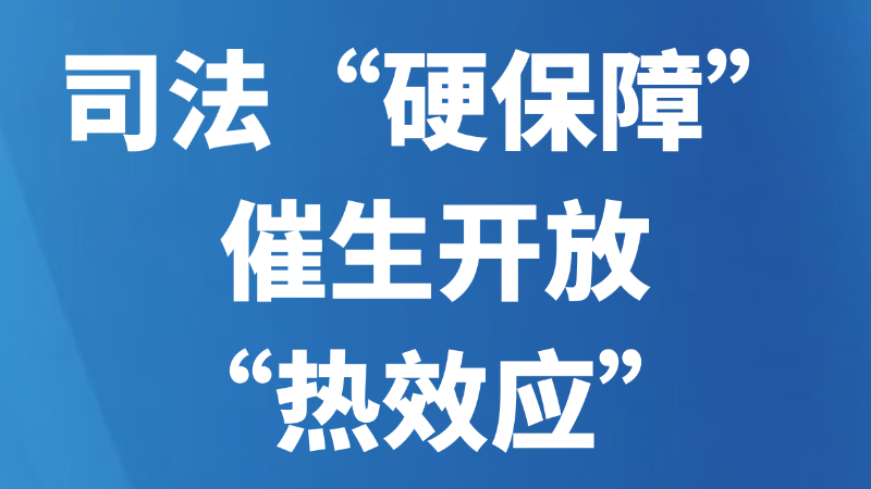 司法“硬保障”催生开放“热效应”