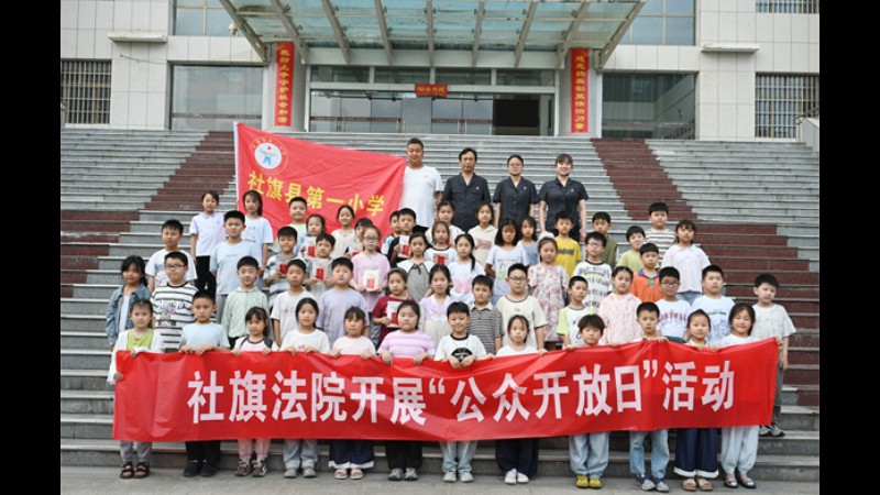 法润童心 “典”亮六一——河南省南阳市社旗县法院开展“迎六一”公众开放日活动