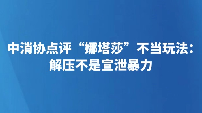 中消协点评“娜塔莎”不当玩法：解压不是宣泄暴力