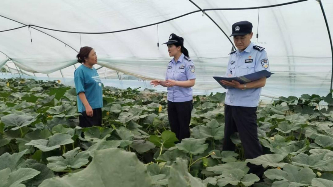 反诈宣讲进大棚 平安守护入田间