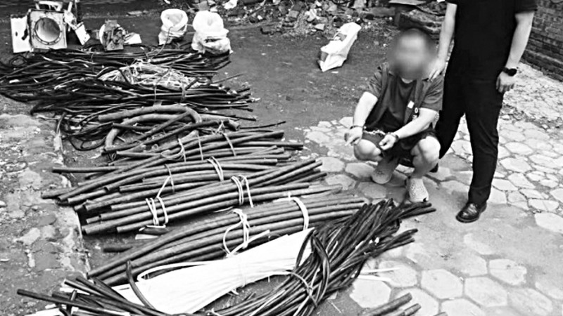 盗剪施工园区1000米电缆 泽州警方综合研判，2名嫌疑人归案