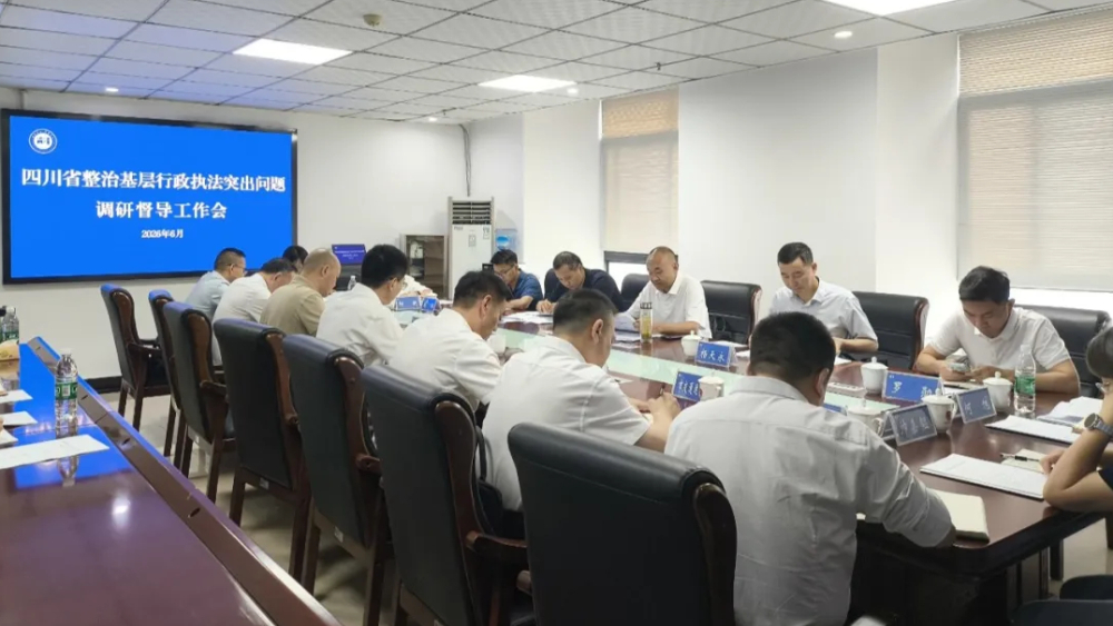 四川省联合督导组到资阳调研督导基层行政执法突出问题专项整治工作