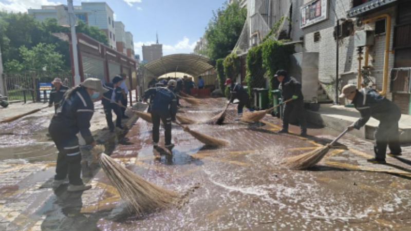 银川市兴庆区丽景社区：实战演练强本领 依法防汛筑防线