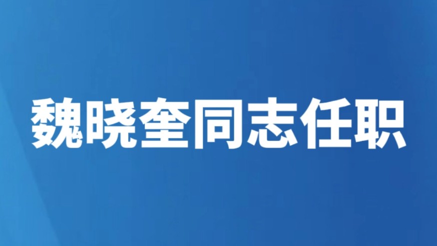 魏晓奎同志任职