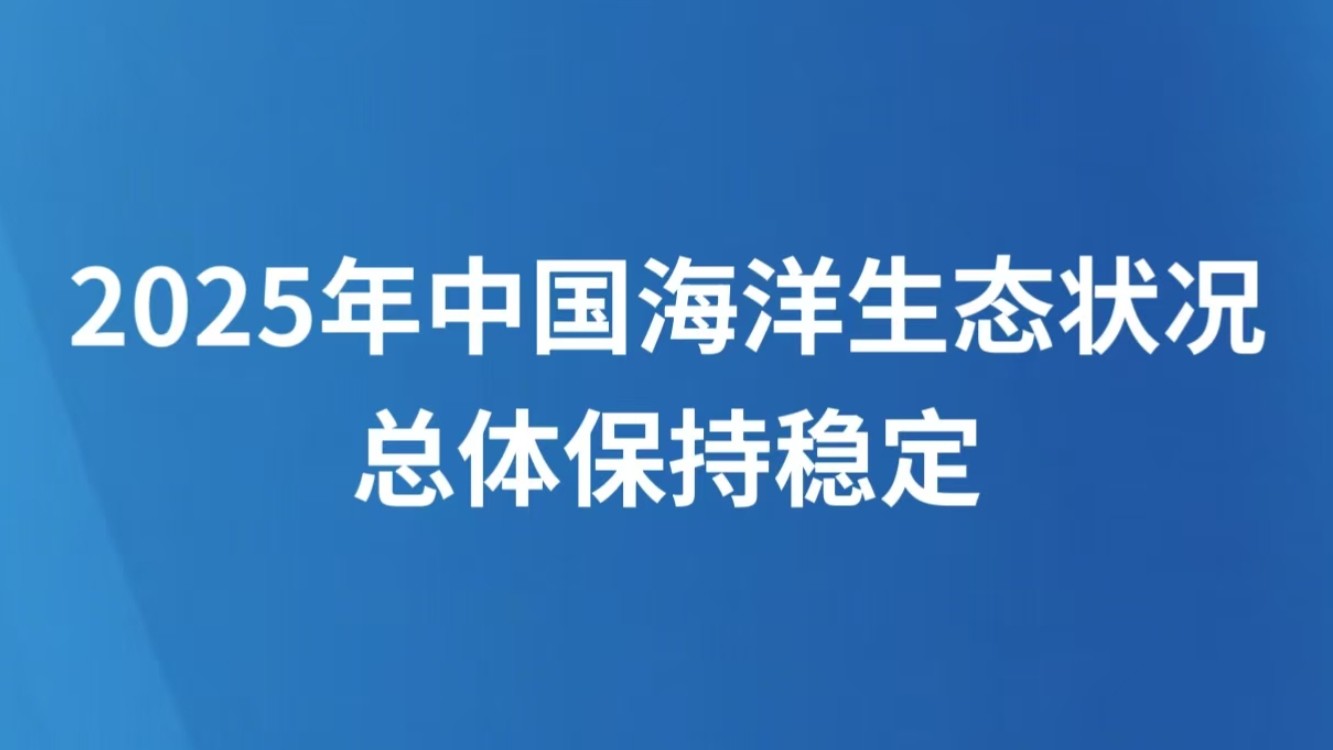 2025年中国海洋生态状况总体保持稳定