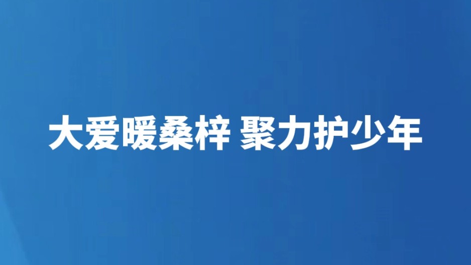大爱暖桑梓 聚力护少年！