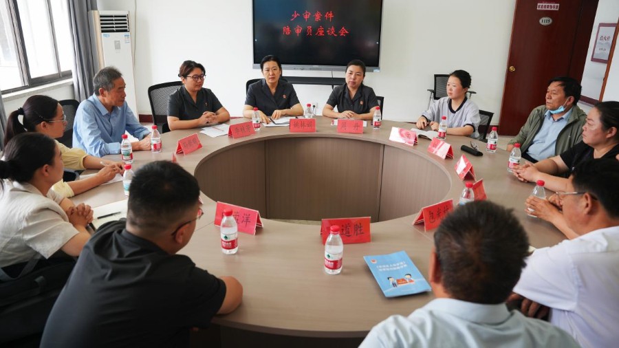 河南省南阳市宛城区法院召开少审案件人民陪审员座谈会