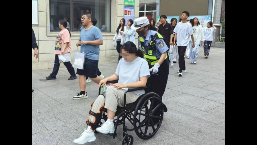 全力以“护” 为梦前行——吉林长春交警暖心护考上线