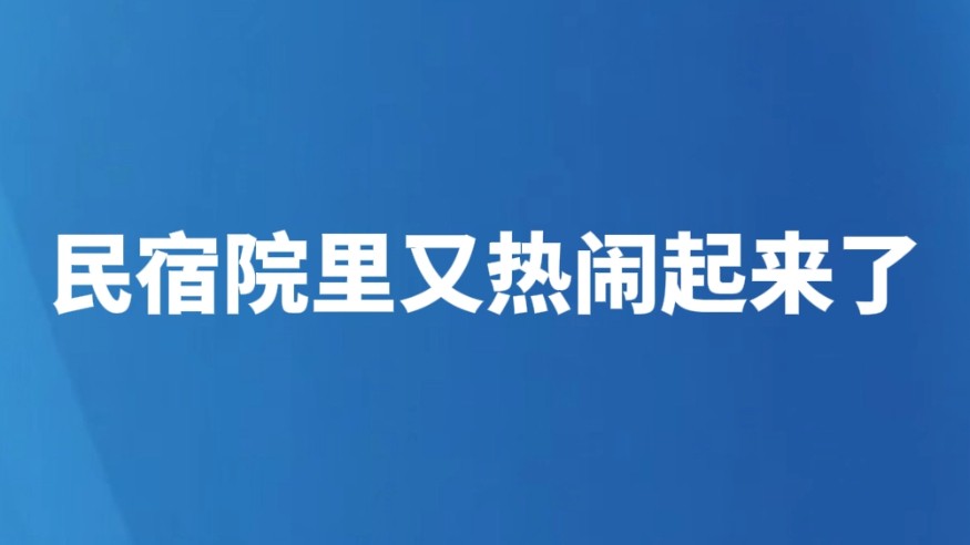 民宿院里又热闹起来了