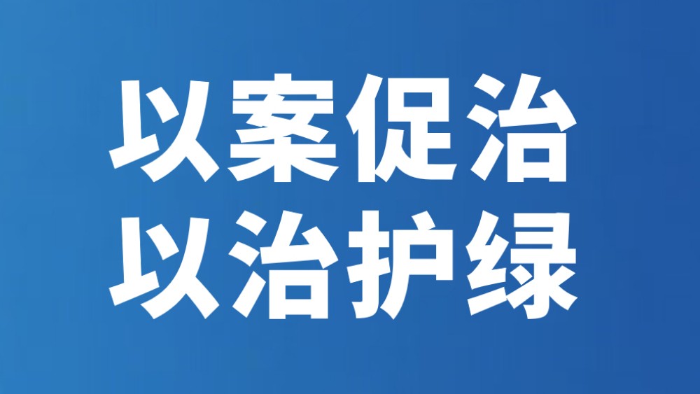 以案促治 以治护绿