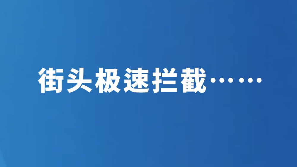 街头极速拦截……