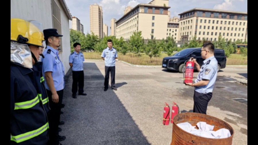 吉林省公主岭市人民法院司法警察大队开展消防安全应急演练