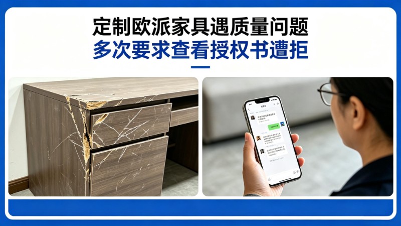 济南市民定制欧派家具遇质量问题 多次要求查看授权书遭拒 律师：门店或构成违约
