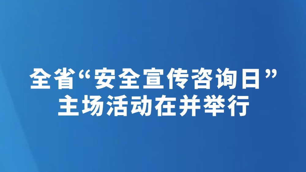 全省“安全宣传咨询日”主场活动在并举行
