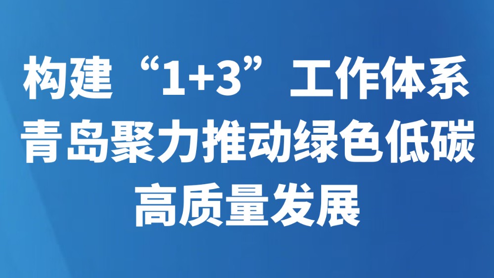 构建“1+3”工作体系 青岛聚力推动绿色低碳高质量发展