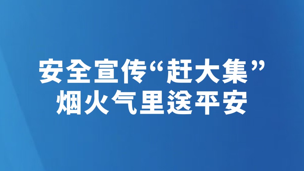 安全宣传“赶大集” 烟火气里送平安
