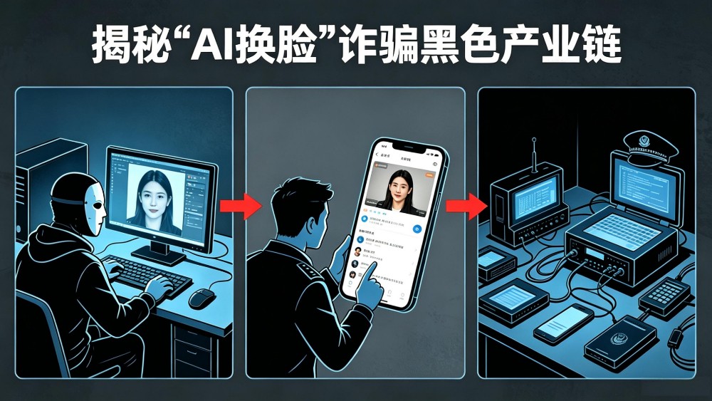 揭秘“AI换脸”诈骗黑色产业链
