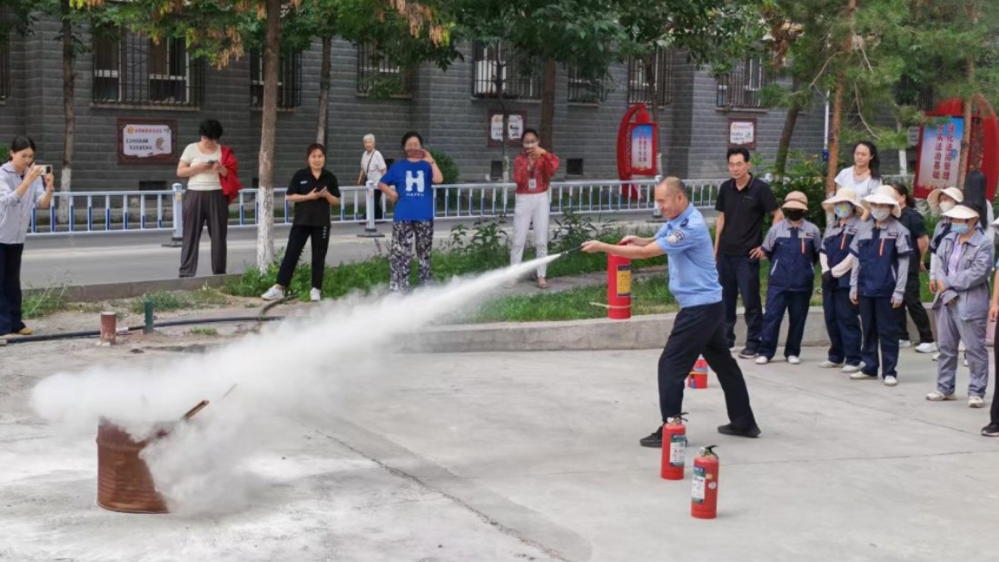 新疆生产建设兵团第七师天北新区司法所：普及消防知识 筑牢安全防线