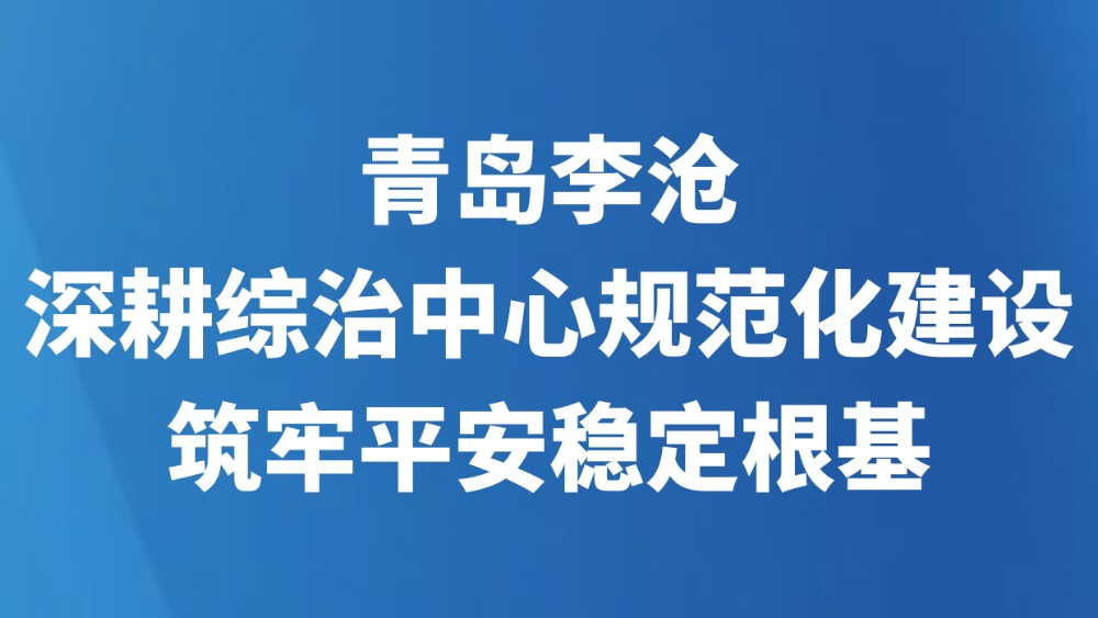 青岛李沧深耕综治中心规范化建设筑牢平安稳定根基