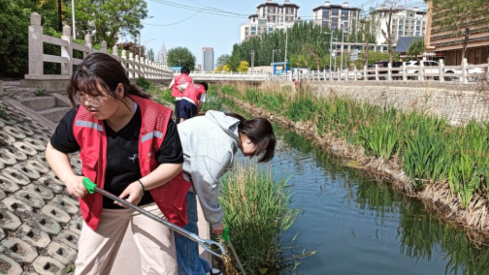 银川市兴庆区宝南社区：依法护河筑生态 志愿先行保清流