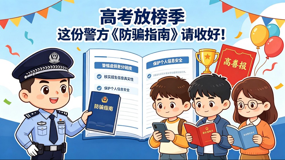 高考放榜季 这份警方《防骗指南》请收好！快速识破四类考后骗局