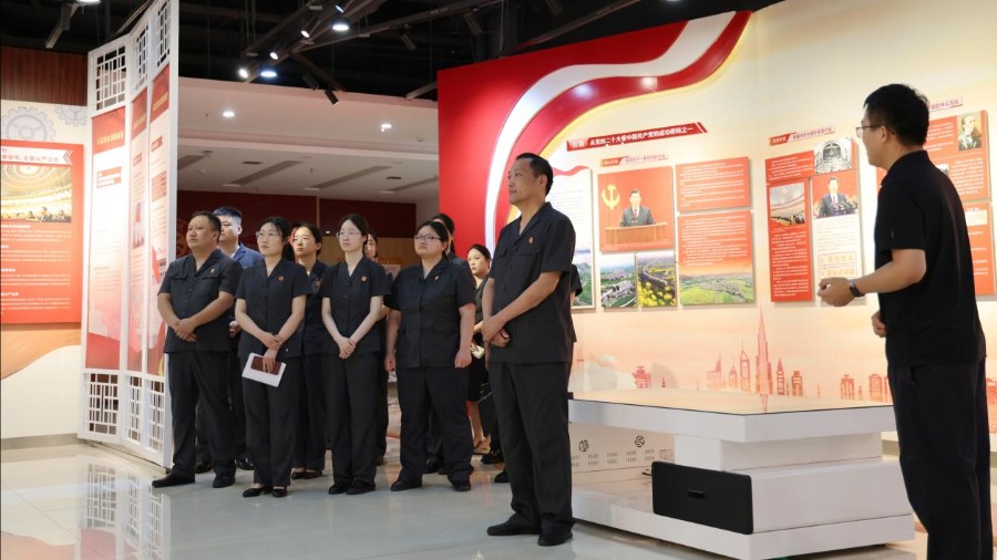 汲取文明力量 熔铸司法忠魂——河南省南阳市新野县法院开展“迎七一”参观学习活动