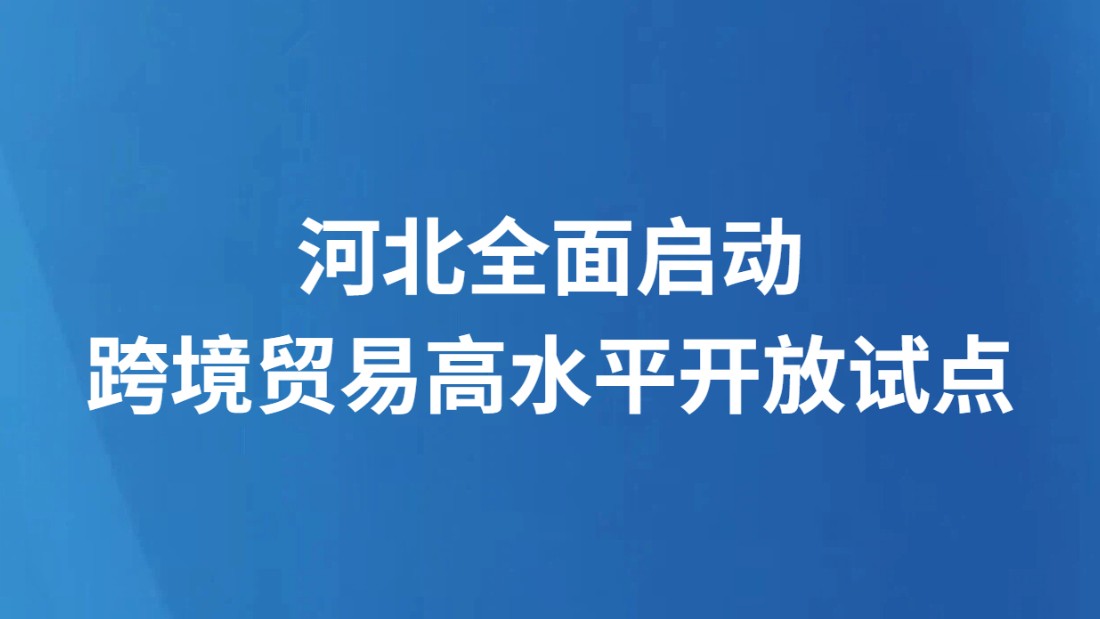 河北全面启动跨境贸易高水平开放试点