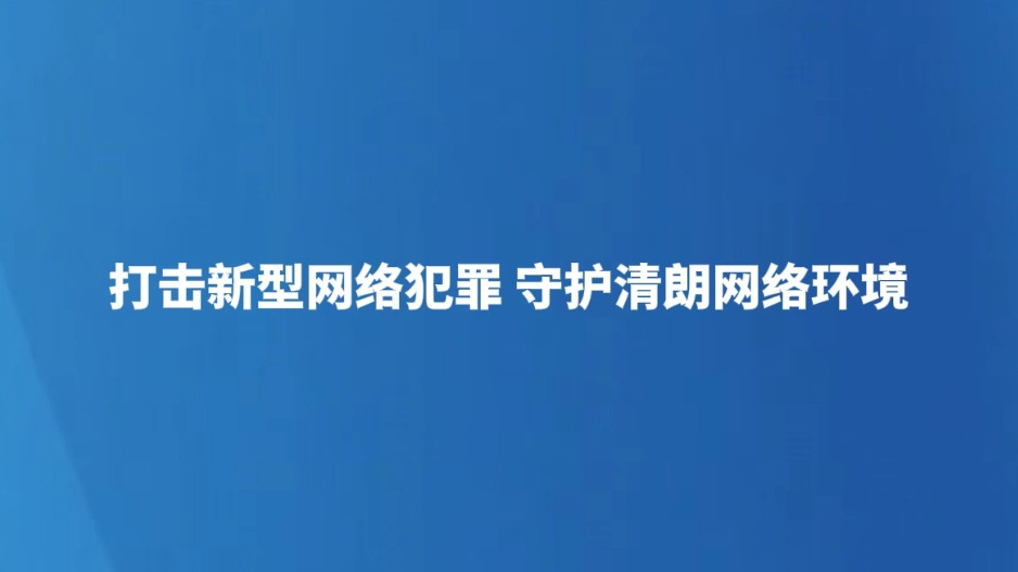 打击新型网络犯罪 守护清朗网络环境