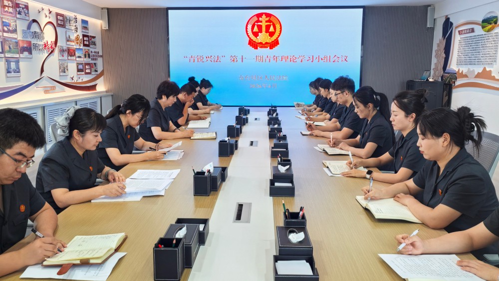 新疆生产建设兵团奇台垦区人民法院召开“青锐兴法”青年理论学习小组会议