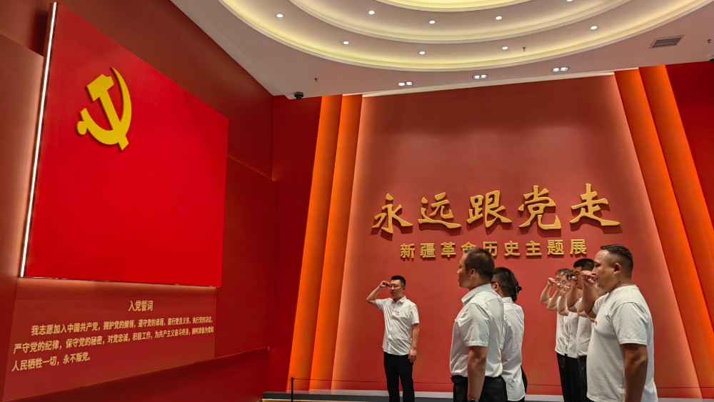 新疆沙湾市人民检察院开展“观成就忆奋斗·悟初心铸忠诚”主题党日活动