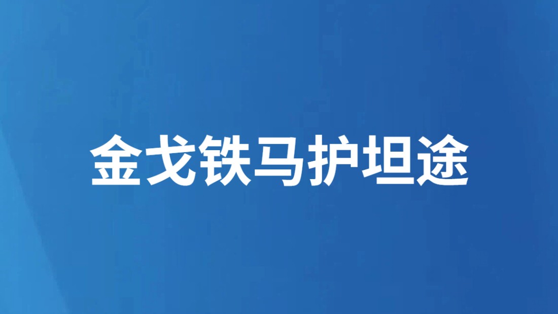金戈铁马护坦途